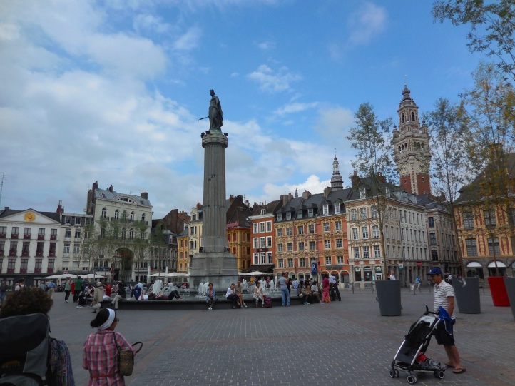 The city centre of Lille, France