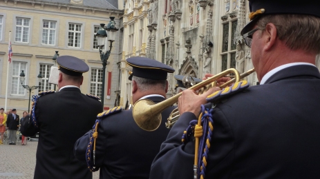 The Princess's welcoming band Bruges, Belgium July 21, 2014