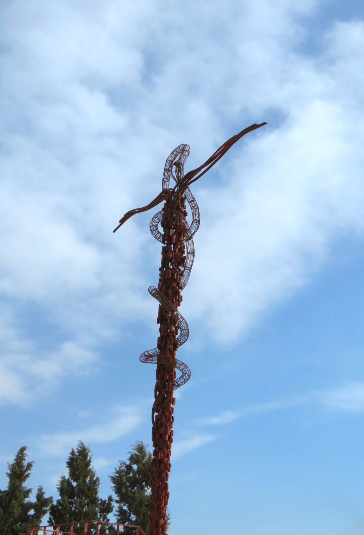 The Brazen Serpent Sculpture at Mount Nebo