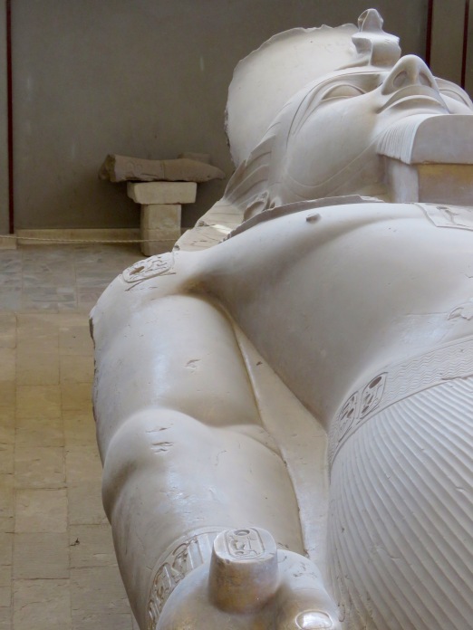 Colossus of Ramses II, a statue over 10 meters in length (or height?!)