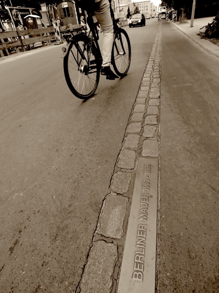 Biking on the Berlin Wall - Read on at www.beautifulfillment.com