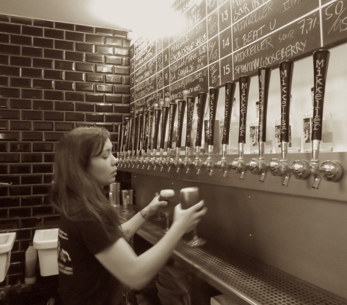 Mikkeller Brewery Female Bartender