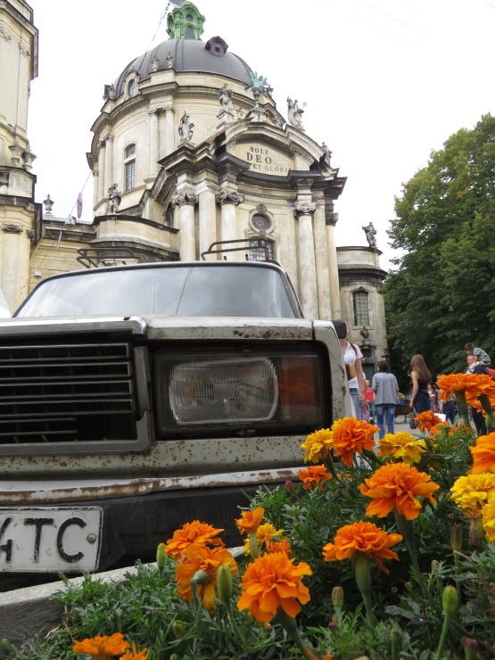 Lviv Car and Church