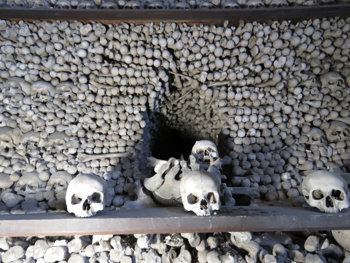 Skulls and Skeletons Up Close Sedlec Ossuary Kutna Hora - Read more at www.beautifulfillment.com