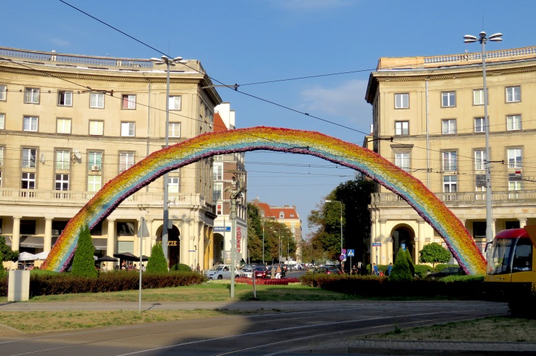 Tęcza : Warsaw's Controversial Rainbow Statue- Read more at www.MissMaps.com