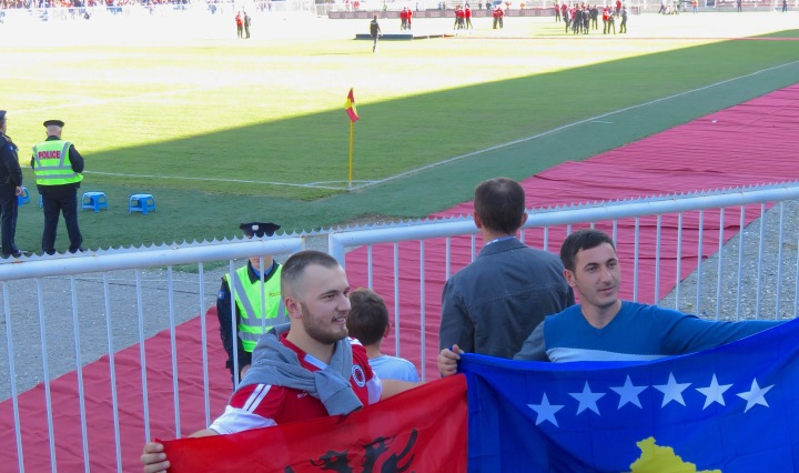 Albania and Kosova Flags