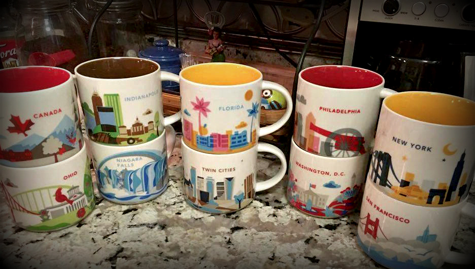 Mom's Set of Large Starbucks Mugs - Who's Thirsty? (there are more, don't worry!) - MissMaps.com