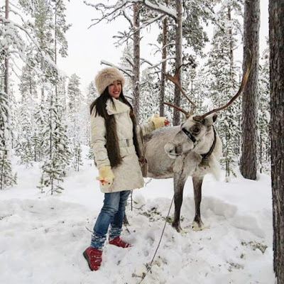 Vivian Says "This photo was taken when I went up to Murmansk, Russia for a short winter trip" IG: @littlemisshappyfeet - MissMaps.com Featured Female Traveler
