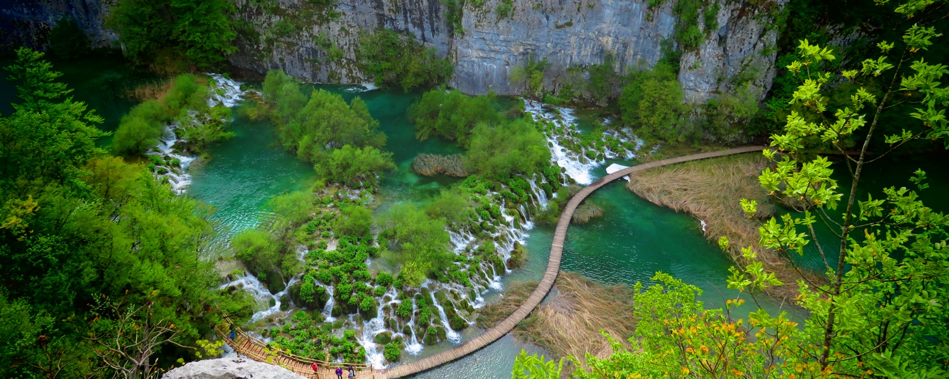 Plitvice Falls from above - Croatia - by Anika Mikkelson - Miss Maps - www.MissMaps.com