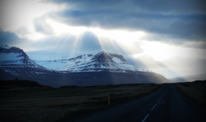 Sun Rays - Northern Iceland - by Anika Mikkelson - Miss Maps - www.MissMaps.com