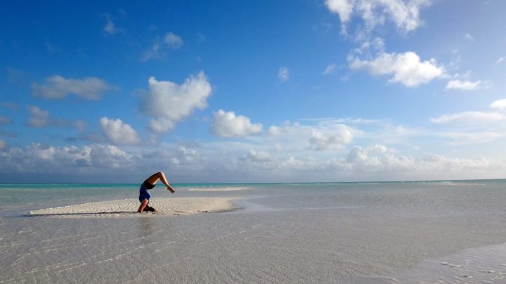 Bahamas - Beach Yoga - by Kristen Breunig - Miss Maps Featured Female Traveler