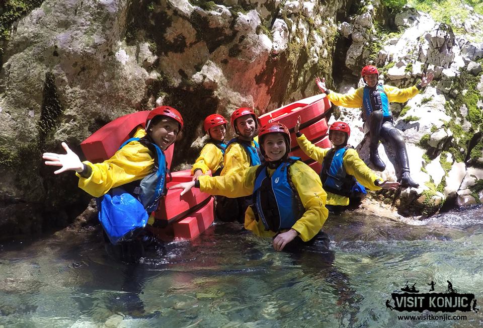 So excited - Canyoning on Rakitnica River - Bosnia and Herzegovina BiH - photo by VisitKonjic.com