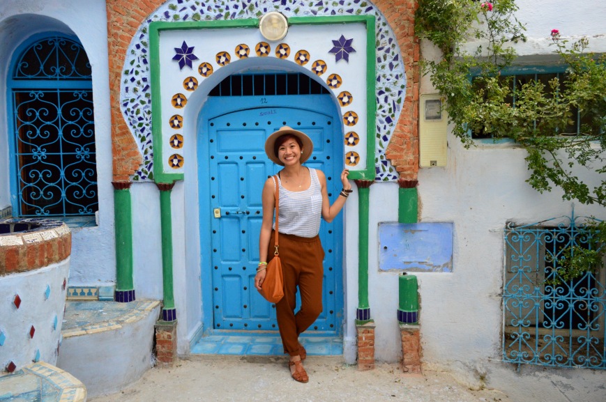 Cassandra in Chefchaouen, Morocco - MissMaps.com Featured Female Traveler